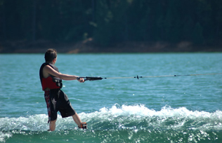 Wakeboarding at Shaver Lake